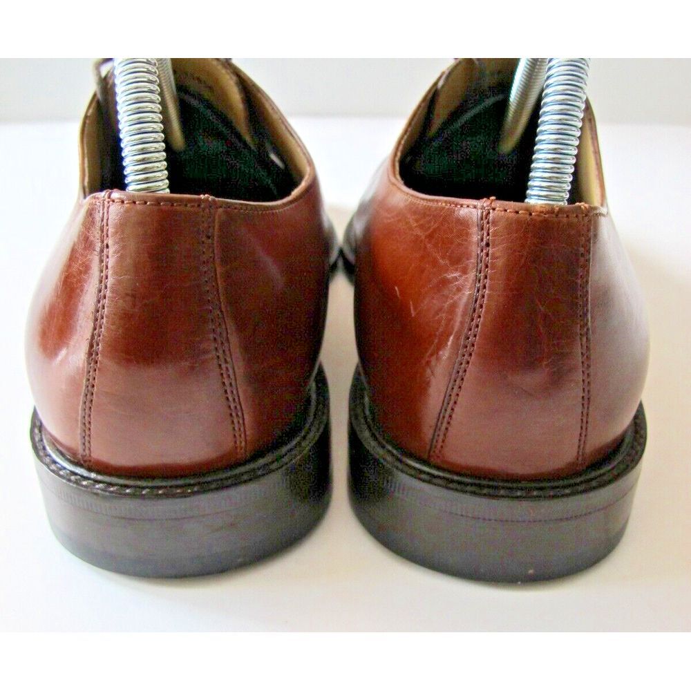 Men's Size 8.5M J. Murphy by Johnston & Murphy Novick Brown Cap Toe Dress Shoes - Picture 5 of 8